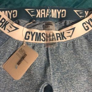 Gym shark flex cropped leggings (blue)